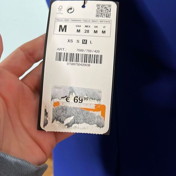 Zara Woman Princess Seams Sleeveless V Back Mini Dress Size Medium NWT - Picture 4 of 11